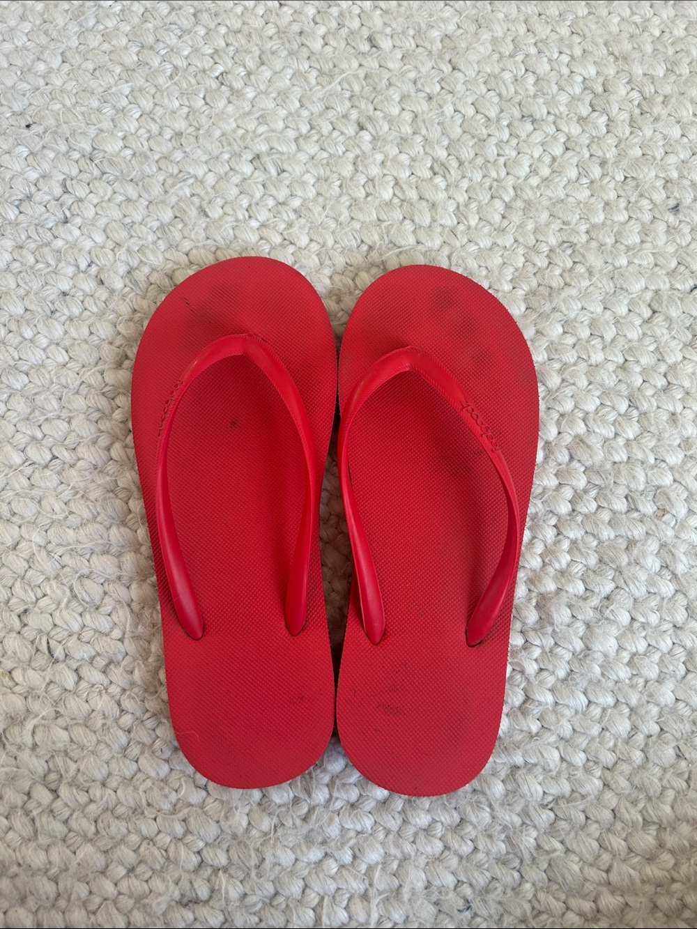 Feel good flip flops red 7